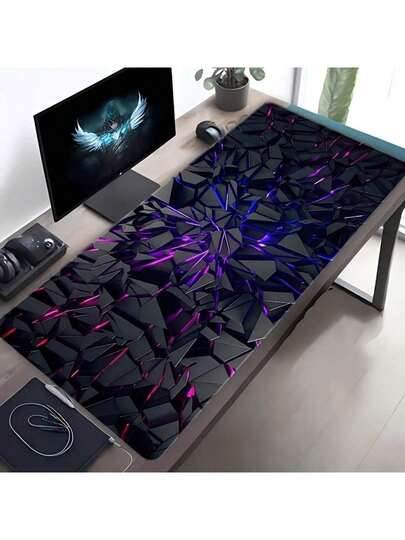 Alfombrilla de ratón grande para juegos, también llamada esterilla de ratón para juegos, alfombrilla de ratón grande o accesorio de escritorio. Esta alfombrilla de escritorio está hecha de fibra de poliéster lavable resistente a los rayos UV y antideslizante, diseñada especialmente para PC de juegos y decorada con un patrón vibrante de consola de juegos. También es una alfombrilla de ratón de escritorio, que proporciona una experiencia de deslizamiento suave, una superficie resistente al agua, durabilidad y portabilidad. Una opción ideal para los jugadores que vuelven a la escuela.