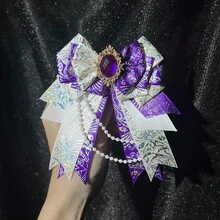 1pc Cute Decorative Bow Brooch, Handmade Pearl Chain DIY Finished Product, Otaku Idol Fan Cheering Stick, Cosplay Outfit Accessory, Lolita Bag Decoration - Multicolor - View 23