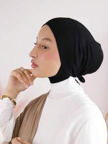 1 件/2 件女式氨纶颈部保暖头带，高弹性围巾帽，时尚纯色无檐小便帽，适合日常佩戴 - 彩色 - 查看 38