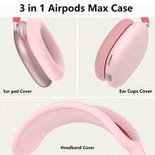 Slime Silicone Case Cover Compatible With AirpodsMax Headphones, Anti-Scratch Ear Pad Case Cover/Ear Cups Cover/Headband Cover Compatible With AirpodsMax, Accessories Soft Silicone Skin Protector Compatible With Apple AirPodsMax - Multicolor - View 6