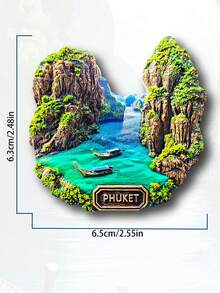 1pc Thailand & Vietnam 3D Fridge Magnet, Travel Souvenir Home Decor Refrigerator Magnet - Multicolor - View 9