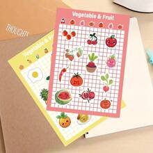 1 Pack Of 4 Cute Vegetables And Fruits Stickers Suitable For Decorating Luggage, Skateboards, Helmets, Making Accounts, Phone Cases, Cup - Multicolor - View 5