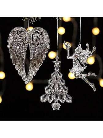 10 piezas de decoraciones de árbol de Navidad de cristal acrílico transparente en forma de carámbano para fiestas navideñas - Decoraciones de carámbanos artificiales, adecuadas para fiestas navideñas, decoración de invierno para el hogar, manualidades de decoración de árbol de Navidad y actividades de celebración navideña. Decoraciones navideñas brillantes