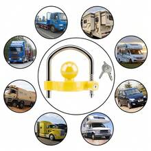 JCSP Aluminum Alloy U-Shaped Trailer Towing Coupling Lock, Suitable For Connecting Cars And RVs - Multicolor - View 3