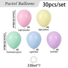 10/20/30/40/50个黑色气球，18/12/10/5英寸，黑色乳胶气球，派对气球，适用于毕业典礼、万圣节、生日派对装饰 - 彩色 - 查看 25