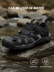 CAMEL CROWN 男士防水徒步凉鞋，闭趾涉水凉鞋，运动凉鞋，夏季凉鞋，沙滩凉鞋，户外休闲凉鞋
