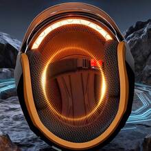 1pc Lightweight Retro Motorcycle Half Helmet, 3/4 Open Face, Riding Gear, Fashionable Winter Warm Motorcycle Helmet, Quick Release Buckle, Christmas/Holiday Gift