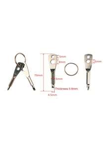 Outdoor Multi-Function Tool, Outdoor EDC Flathead & Screwdriver, Hex Wrench Tool Set, Portable Mini, Valentine's Day Gift - Multicolor - View 6