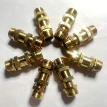 1/4" Push-Pull Valve Air Supply Accessory Connector - European & US Standard - Brass Threaded Quick Connect Air Compressor Fittings