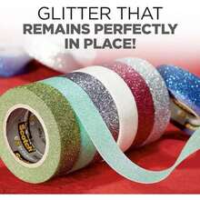 Scotch Glitter Washi Tape, 10 rollos, para bricolaje y envoltura, suministros escolares, suministros de manualidades y regalos de agradecimiento profesor(Color múltiple) - Multicolor - Ver 4