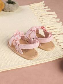 Summer Infant New Breathable Anti-Slip Princess Style Fashion Soft Bottom Toddler Shoes, 0-1 Years Old - Pink - View 6