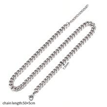 1pc Multi-Style 304 Stainless Steel Plated Base Chain Cuban Link Necklace DIY Jewelry Making Chain Necklace Can Be Worn As A Standalone Piece - DIY Chains In Various Styles - View 9