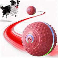 1个自动弹跳球狗狗玩具，狗狗跳跃球，USB充电，适合小型和中型犬室内外玩耍，室内狗狗玩具，互动宠物玩具，可充电宠物玩具，小型犬，中型犬 - 彩色 - 查看 1