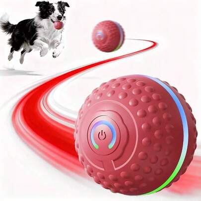 1pc Automatic Bouncing Ball Dog Toy, Jumping Ball For Dogs, USB Rechargeable, Suitable For Small And Medium Breeds Indoor/Outdoor Play, Interactive Pet Toy, Rechargeable Pet Toy, Small/Medium Dogs
