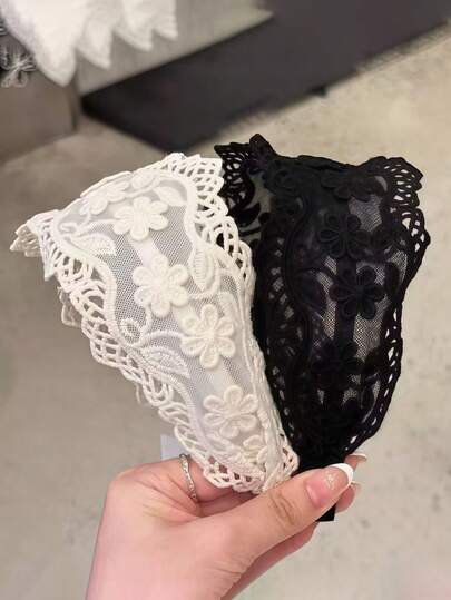 2pcs Lace Embroidered Floral Headband Hair Accessories Head Accessories Hairband