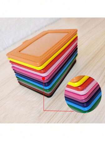 Chest Card Holder With Multiple Card Slots, PU Card Holder, ID Card Holder, Factory Card Holder, Work Card Holder, Work Card Holder