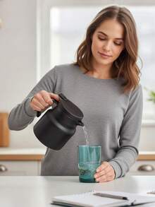 Insulated Coffee Pot, Keeps Warm/Cold Stainless Steel Mini Coffee Companion Container Double-Wall Vacuum Insulated Tea Pot Milk/Hot Chocolate Beverage Dispenser - Multicolor - View 3