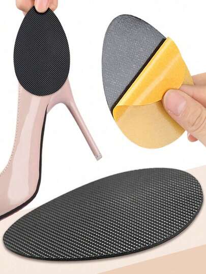 1/2/4/10 Pairs Anti-Slip Shoe Pads, Wear Resistant Gum Sole Heel Protectors, High Heels Cushioning Pads, Suitable For Women Sandals, Pumps, Boots, Back To School Supplies, Outdoor, Sport, Travel, Household, Office, School