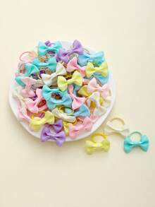 50条/包超可爱婴儿彩色弹力发带，适合所有季节的婴儿