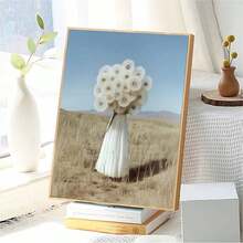 Dandelion Art Personalized DIY Paint By Numbers Kit Set, Adult Craft, Art Oil Painting Set Frameless, For Bedroom Decor & Art Wall Decor, Easy & Fun, No Painting Skills Needed, Halloween Christmas Gift 40*50CM - 彩色 - 查看 4