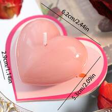 1pc/10pcs Heart-Shaped Scented Candles, Available In Large And Small Sizes, Multiple Colors, Suitable For Valentine's Day Decor, Valentine's Day Gifts, Birthday Gifts, Decoration For Study, Bathroom, Desk Or Room, Stunning Whether Lit Or Unlit, Perfect Choice For Winter, Holidays And Occasions - Multicolor - View 15