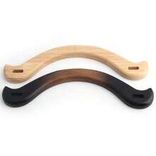 2 pièces Poignées de sac en bois en forme de U, poignées remplaçables décoratives en forme d'arche pour sac tressé/sac bandoulière, accessoires de portefeuille DIY - Multicolore - Voir 5