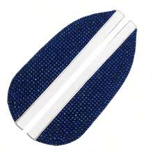 2 piezas Viseras de lluvia para espejos retrovisores con incrustaciones de rhinestone | Protector de lluvia universal ensanchado y ampliado, accesorio decorativo de lujo para automóviles.