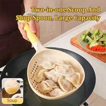 1/2 chiếc - Muỗng múc canh/rây 2 trong 1 - Làm từ chất liệu PP, muỗng và rây đa năng, kích thước lớn phù hợp cho nhà bếp gia đình, thích hợp để múc há cảo và mì, chịu nhiệt. - Nhiều màu - Xem 2