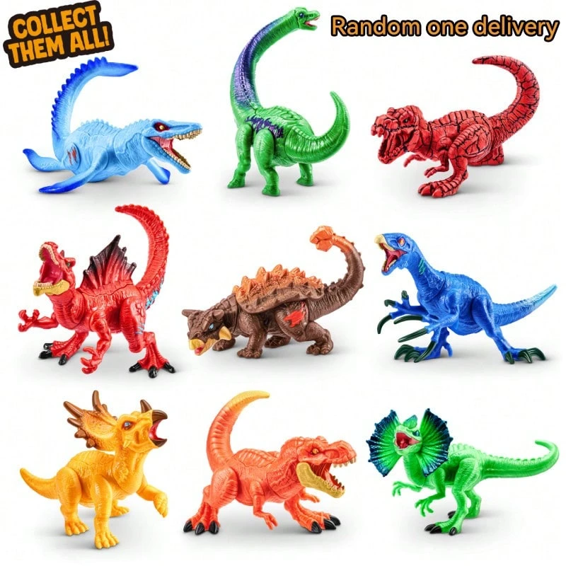 ZURU 5 Buah Mainan Dinosaurus Kejutan Beragam, Koleksi untuk Dibuka, Cocok untuk Anak Laki-Laki Usia 3+ Tahun, Mainan Beragam, Hadiah Unik untuk Anak-Anak (Model Acak) - MultiWarna - View 1