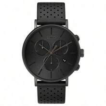 Best-Selling Timex Men's Quartz Watch - Sleek Black/White Dial & Durable Stainless Steel Band, Precision Timekeeping & Scratch-Resistant Glass, Minimalist Versatile Design For Casual/Business/Daily Wear, Ideal For Office/Business Meetings/Casual Outings/Weekend Getaways, Must-Have Top-Rated Wristwatch For Modern Gentlemen/Style-Conscious Men/Casual Business Professionals, Perfect Gift For Men TW2R79800 - Black - View 1