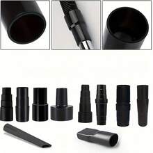 Universal Plastic Vacuum Cleaner Hose Adapter Reducer Accessory Kit Converter, Suitable For Vacuum Attachment Kits Adapters Dry Wet Plastic Vacuum Accessories Adaptors For Shop Vac Attachments, Home Renovation Tool Accessory, Vacuum Replacement Part - Black - View 4