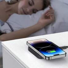 15W无线充电板，兼容 16/15/14/13/12/11 Max/XS，快速无线充电站，也兼容三星Galaxy S25/S24/S23/S22/S20 - 白色 - 查看 7
