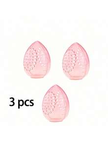 Cosmetic Sponge Storage Box Makeup Sponge Holder Storage Box Makeup Sponge Powder Puff Storage Box Transparent Makeup Powder Puff Box--Use This Portable Compact Storage Box To Organize Your Makeup Sponges (Makeup Sponges Not Included) - Multicolor - View 11