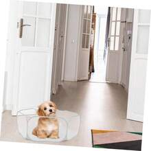 TOYANDONA Parque Plegable para Mascotas Pequeñas Jaula Portátil de Tela para Conejos y Animales Pequeños de Transportar y Almacenar Gris - 1 - Ver 9