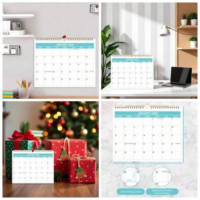 Calendario 2023 - 2024 - Calendario de pared de junio de 2023 a junio de 2024, calendario de 14 meses con papel grueso para planificar y organizar en el hogar o la oficina, 21.5x 28 centmetros.