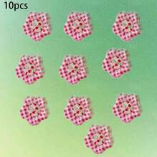 10/20 件可爱花朵树脂纽扣，DIY 工艺用品，用于服装、鞋子、包包、帽子的装饰纽扣