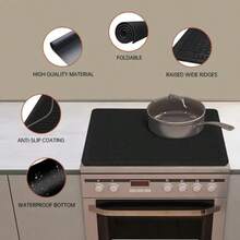 Extra Large Silicone Stove Cover - Versatile Food Service Drying Mat & Non-Slip, Heat-Resistant Countertop Protector