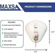 MAXSA Innovations 37310-W-RS White Single Parking(Láser único) - Multicolor - Ver 3