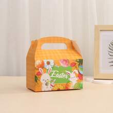 20pcs/10pcs/4pcs Easter Candy Boxes, Gift Boxes, Party Favors, Easter Baskets With Handles, Egg-Shaped Containers, Suitable For Home, School, Holiday Parties, Decoration, Birthday, Graduation, New Year, Easter, Baby Shower - Multicolor - View 8
