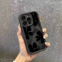 Funda para teléfono compatible con iPhone 17 aire/16/15/14/13/12/11. Profesional máximo 14/15/16 Además, 16E, 12/13mini, X/XS/XR/XSMax, compatible con Samsung Galaxy. A03/A03S/A04/A04E/A05/A05S/A06/A12/A13/A15/A16/A21S/A24/A25/A32/A34/A35/A54/A55, S20/S21/S22/S23/S24 FE/Plus/Ultra, F15, M35/M55, Note20/Note20Ultra Funda para teléfono, carcasa suave de TPU, protección total antideslizante y anti-caída, serie Sky Eye, carcasa suave de TPU, estilo coreano minimalista - Negro - Ver 3