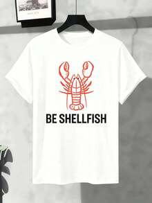 Herren-T-Shirt mit Hum mer-Print, Übergröße, Premium-Baumwolle, lockere Passform, Hip-Hop-Streetstyle, Kunstdruck - Weiss - Übersicht 2