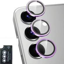 1 pieza Protector de lente de cámara para Samsung Galaxy A37/A57, película protectora de lente de ojo de águila con posicionamiento de protección de cámara, resistente a los arañazos 9H, múltiples opciones de color, protector de lente de ojo de águila con patrón CD, HD claro, resistente a los arañazos, tacto sensible, ajuste preciso, fácil instalación, protección duradera para teléfonos inteligentes. - transparente - Ver 13