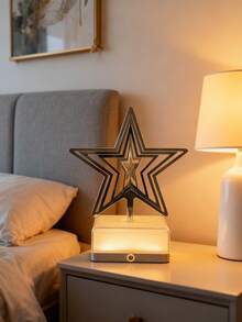 1pc 3D Rotating Atmosphere Light - 16 RGB Colors, USB Rechargeable, Touch Dimming, Creates Enchanting Visual Effects For Bedroom, Bar Or Coffee Table - Multicolor - View 5