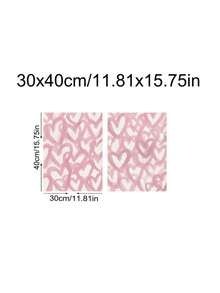 Conjunto de 2 Impressões de Corações Rosas, Arte de Parede de Corações Abstratos, Decoração de Parede Feminina e Elegante, Pôster Rosa, Arte de Impressão de Coração Rosa Brilhante, Presentes do Dia dos Namorados, Presentes para Casais, Decoração de Quarto, Decoração de Escritório, Decoração de Dormitório, Artes de Parede, Decoração de Parede, Decoração Doméstica, Decoração de Quarto, Arte em Tela, Pôsteres, Sem Moldura