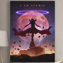 Framed  I Am Atomic Poster The Eminence In Shadow Canvas Painting Picture For Home Wall Decor  New Year, Christmas, Easter For Living Room, Bedroom, Kitchen,Restroom Decoration - Framed(框架) - 查看 1