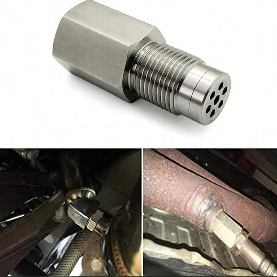 1pc Oxygen Sensor Adapter Car Check Engine Light Fix Catalytic Mesh Oxygen O2 Sensor Spacer Adapter Mini Catalytic Converter - Connector - View 1