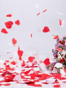 1000-5000Pcs Valentine's Day Paper Confetti Red Heart Tissue Party Decor For Balloon Filling, Wedding Hand-Held Throwing Confetti - Multicolor - View 4