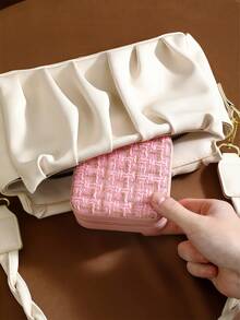 旅行首饰盒迷你首饰收纳展示盒旅行首饰拉链盒耳环项链戒指便携式首饰盒皮革收纳首饰盒女士礼物女孩礼物女朋友礼物返校书包旅行必备旅行收纳包海滩夏季度假 - 多色 - 查看 4