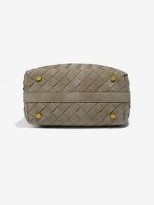 2025 Fall/Winter New Arrival: Matte-Finish Woven Handheld Lunch Box Bag Compact And Versatile Mini Bento Bag Women's Handbag - Y1928# Sôcôla - Xem 2