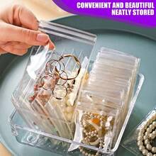 10Swpeet 81Pcs Jewelry Organizer Transparent Jewelry Storage Zip Book Set With Anti-Oxidation Pocket Black Clear Binder Zip Bag With Small Anti Tarnish Pouches For Necklaces Earrings Rings Bracelet10 - Black - View 6